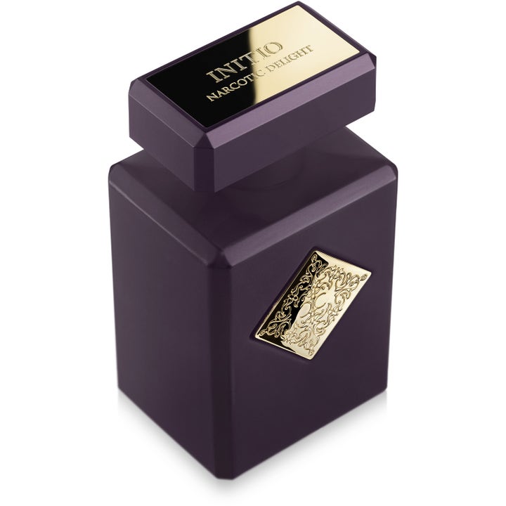 Initio Parfums Privés Narcotic Delight 90 ml parfym i en mörklila matt flaska med guldigt emblem