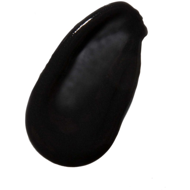 Erborian Black Scrub 50 ml ansiktsskrubb för finare hudstruktur visas som en krämig svart koltextur.
