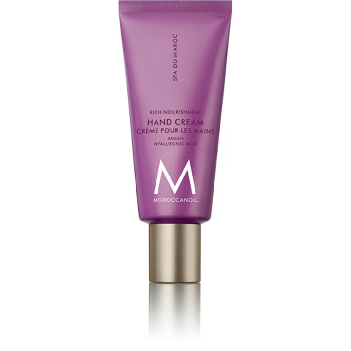 Moroccanoil Hand Cream Spa Du Maroc 100ml som ger näring med arganolja i lila tub med guldfärgad kork