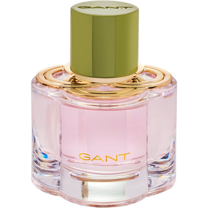 GANT Preppy Rose Eau de Parfum 30 ml fräsch parfym dam i blomformad glasflaska med rosa vätska och grönt lock