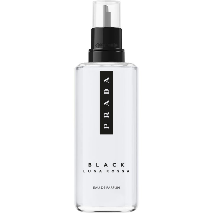Prada Luna Rossa Black refill 150 ml prada black parfym herr i en transparent glasflaska med svart pump