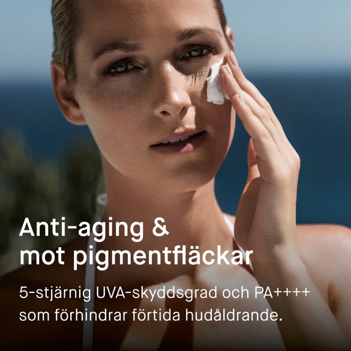 EVY Technology Melanoma Awareness Face Mousse 75 ml svettresistent solskydd ansikte spf 50 för träning i solljus.