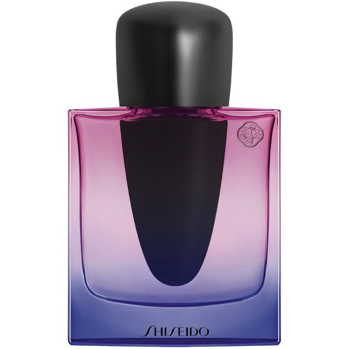 Shiseido Ginza Night Eau de Parfum 50 ml Ginza Night parfym i lila och blåtonad glasflaska med matt svart kork