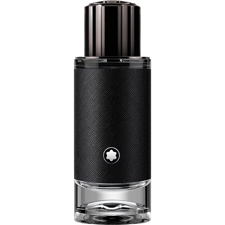 Montblanc Explorer 30 ml eau de parfum män träig parfym i svart flaska med lädertextur och silverdetalj