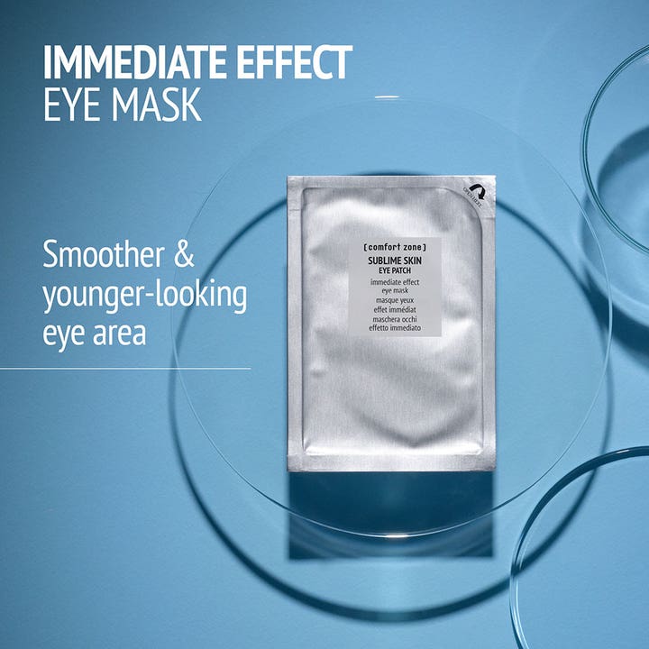Comfort Zone Sublime Skin Eye Patch 6 st comfort zone ögonmask i silversachet som ger en slätare ögonkontur.