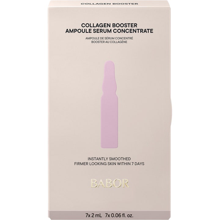 Babor Ampoule Collagen Booster 14 ml uppstramande serum i ljusrosa ytterförpackning som ger kollagen för huden