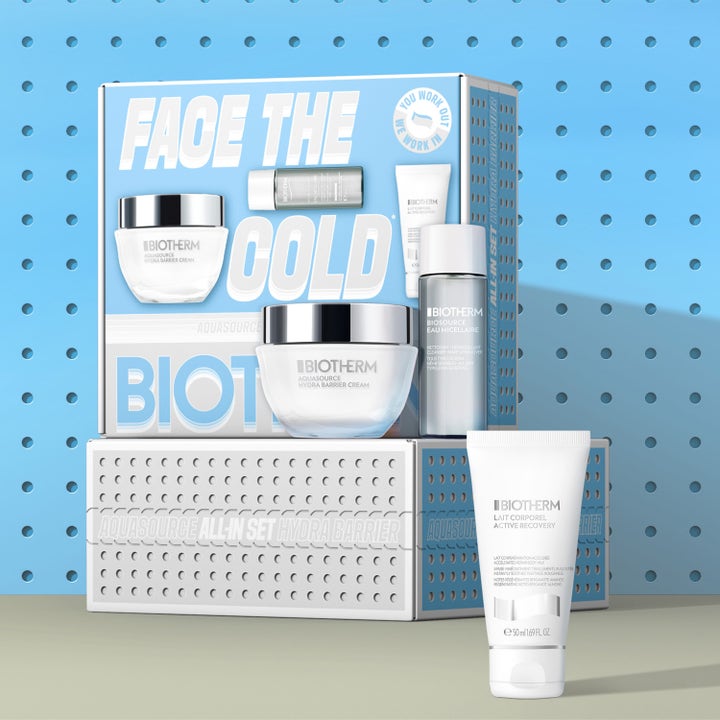 Biotherm Hydra Barrier Set 1 st återfuktande hudvårdskit i box med ansiktskräm i glasburk och tub