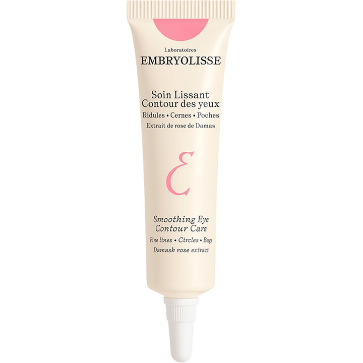 Embryolisse Smoothing Eye Contour Care 15ml embryolisse ögonkräm mot påsar i beige tub med embryolisse rosenextrakt.