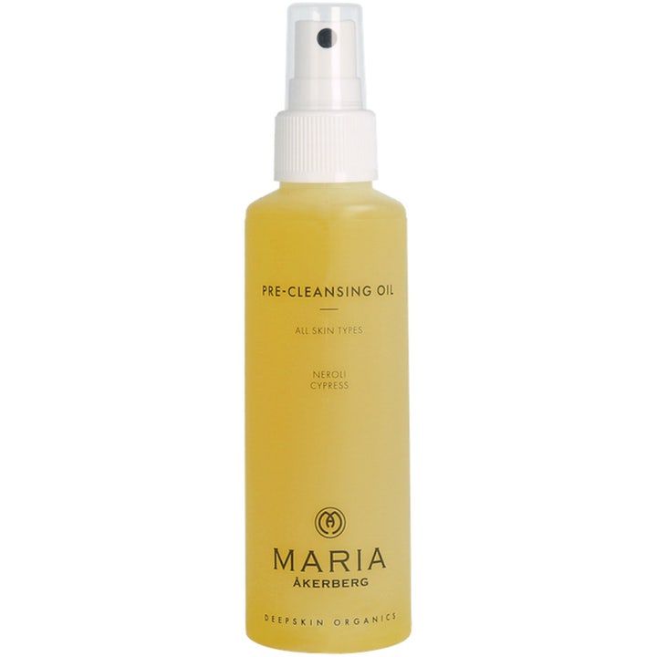 Maria Åkerberg Pre-Cleansing Oil 125 ml cleansing oil för sminkborttagning i transparent sprayflaska med gul olja