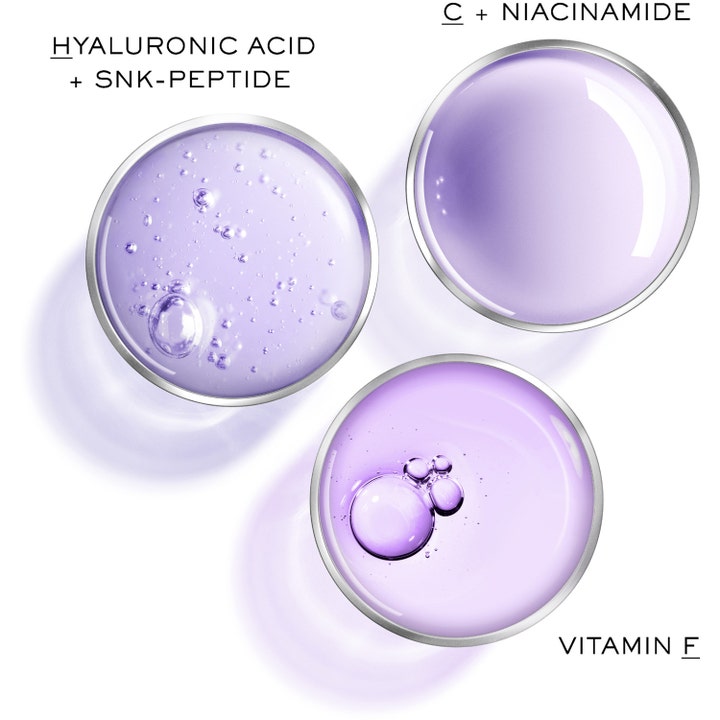 Lancôme Rénergie H.C.F. Triple Serum Eye 20 ml anti-aging ögonserum med lila texturer av Hyaluronic Acid, Vitamin C och F.