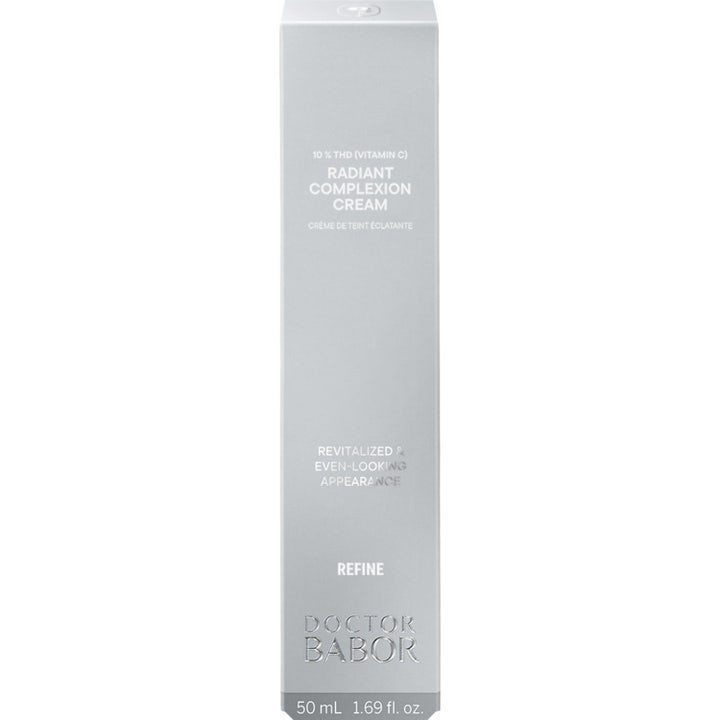 Babor DOC Radiant Complexion Cream 50 ml lystergivande ansiktskräm i silvergrå ytterförpackning med 10 % vitamin C