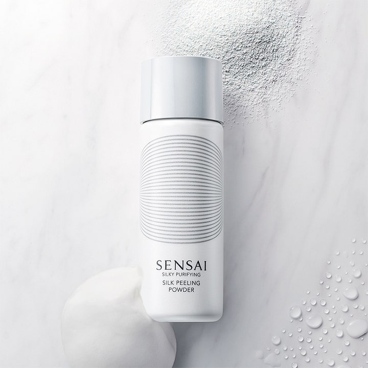 Sensai Silky Purifying Silk Peeling Powder 40 g enzympeeling ansikte för djuprengöring med vitt pulver och mjukt lödder