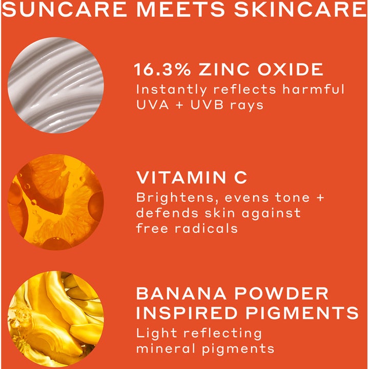 Ole Henriksen Banana Bright Mineral Sunscreen SPF30 50 ml med vitamin C och zinkoxid som ger lyster.