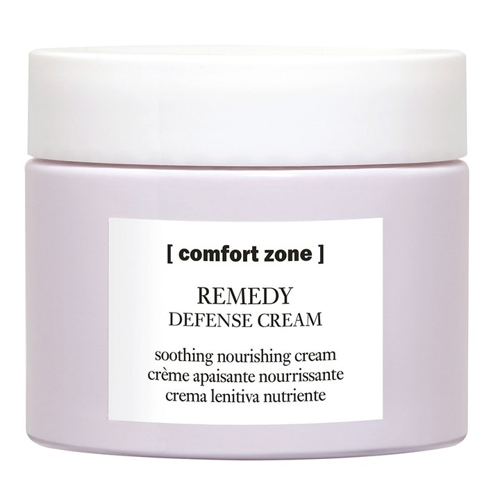 Comfort Zone Remedy Defense Cream 60 ml lugnande ansiktskräm anti-irritation i en ljuslila burk med vitt lock
