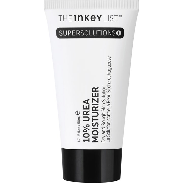 The INKEY List 10% Urea Moisturizer 50 ml ansiktskräm torr hud i vit tub som mjukgör med 10% urea moisturizer