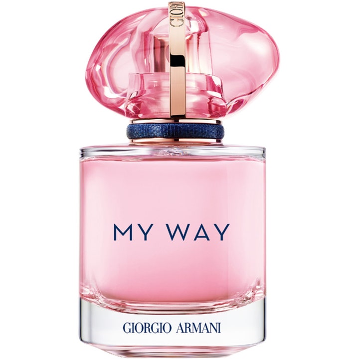 Armani My Way Nectar 30 ml fruktig blomig parfym i glasflaska med rosa vätska och rosa juvelformat lock