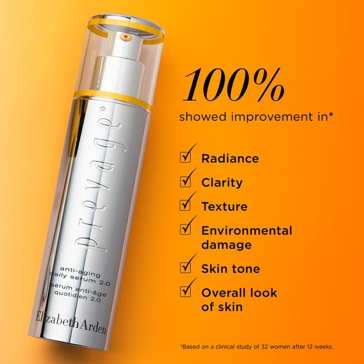 Elizabeth Arden Prevage Anti-aging Daily Serum 2.0 50 ml anti aging serum för mogen hud i silverflaska som ger ökad lyster.