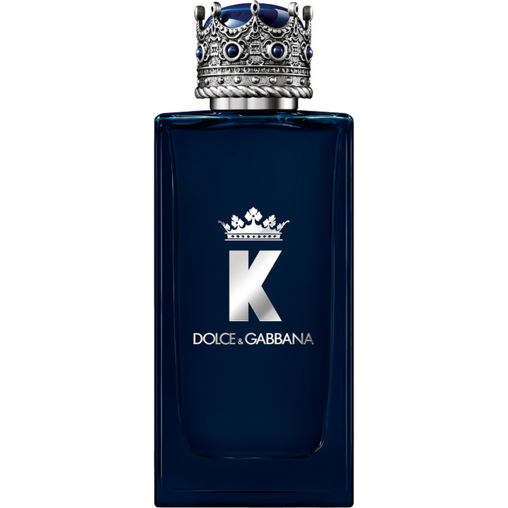 Dolce & Gabbana K by Dolce & Gabbana Parfum 100 ml intensiv herrparfym i mörkblå glasflaska med silverfärgad kronkork