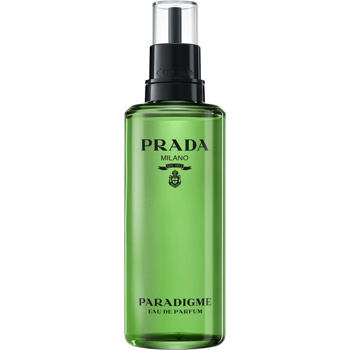 Prada Paradigme Eau de Parfum Refill 150 ml parfym herr i grön glasflaska med svart pump och genomskinligt lock