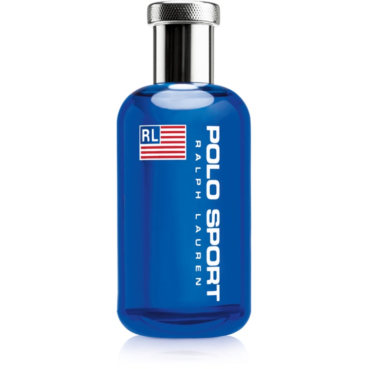Ralph Lauren Polo Sport 125 ml fräsch polo sport parfym herr i blå glasflaska med lock i silver