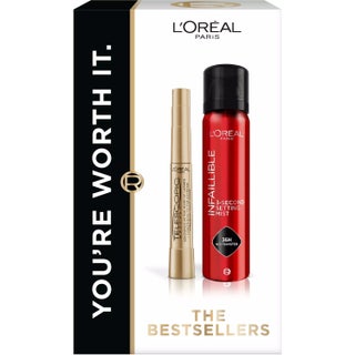 L'Oréal Paris Telescopic Mascara Black & Infaillible 3-Second Setting Mist Gift Box