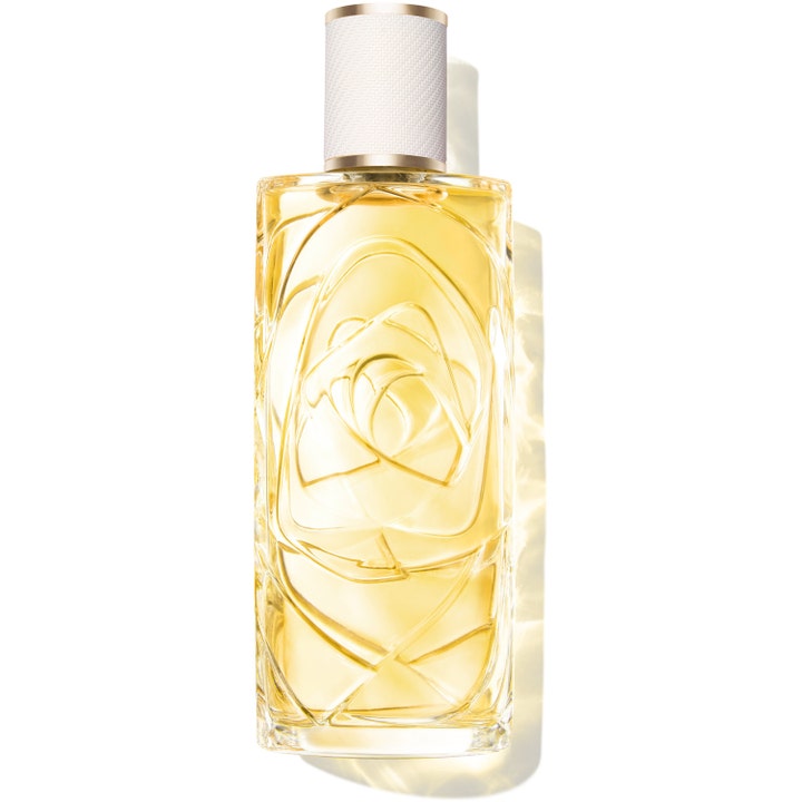 Lancôme Ô de Lancôme O Zenith Eau de Toilette 100 ml fräsch parfym i mönstrad glasflaska med gul vätska och vit kork