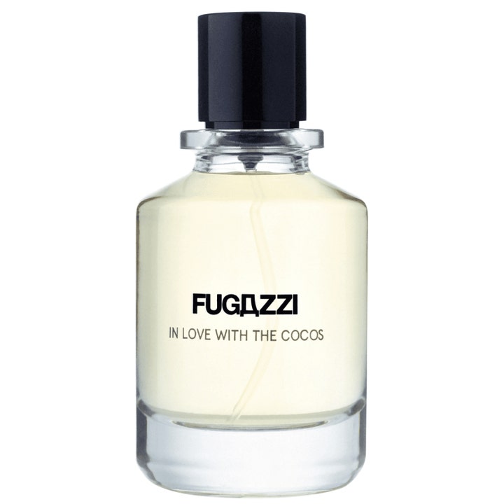 Fugazzi In Love With The Cocos 100ml parfym kokos i genomskinlig glasflaska med svart lock