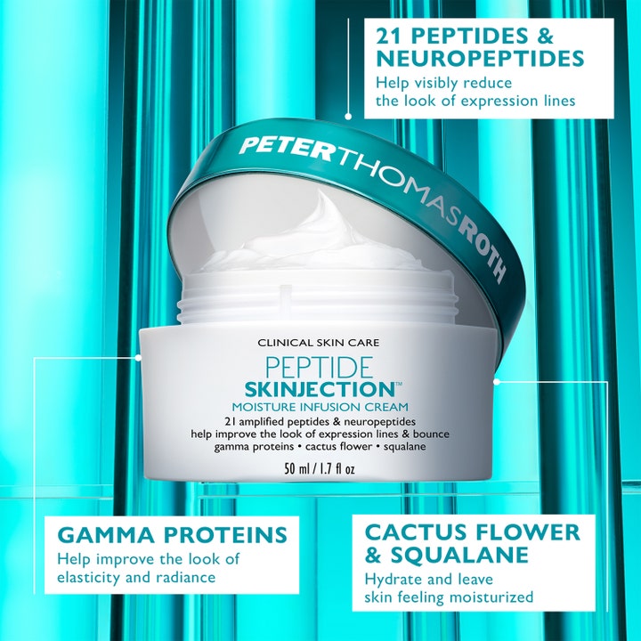 Peter Thomas Roth Peptide Skinjection 50 ml ansiktskräm med peptider och krämig textur i en vit burk