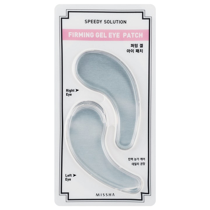 MISSHA Speedy Solution Firming Gel Eye Patch 2 st uppstramande anti-aging ögonpatch med två svala K-beauty hydrogel patches