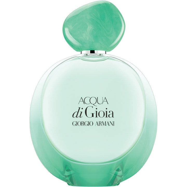 Armani Acqua Di Gio Absolu Intense 50 ml fräsch parfym dam i en rund mintgrön glasflaska med matchande lock