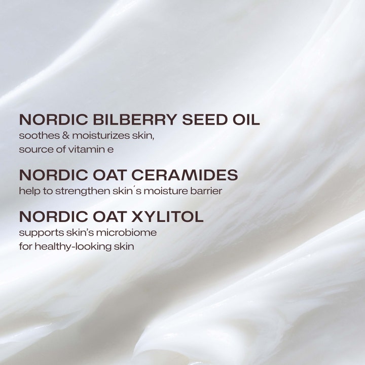 Lumene Nordic Sensitive Rich Day Cream 50 ml lugnande återfuktande dagkräm med rik vit textur och havreceramider.