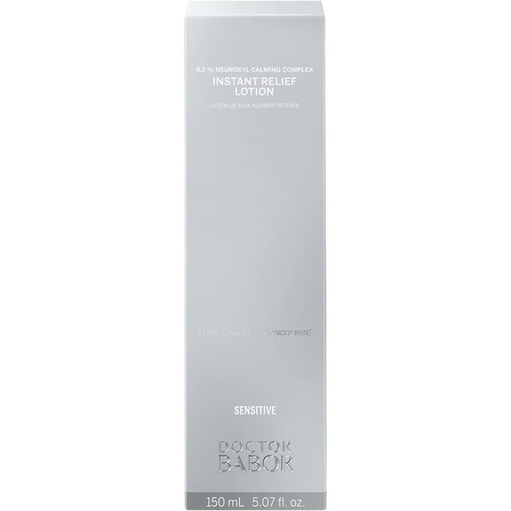 Babor DOC Instant Relief Lotion 150 ml rogivande ansiktsvatten i en stilren silvergrå ytterförpackning
