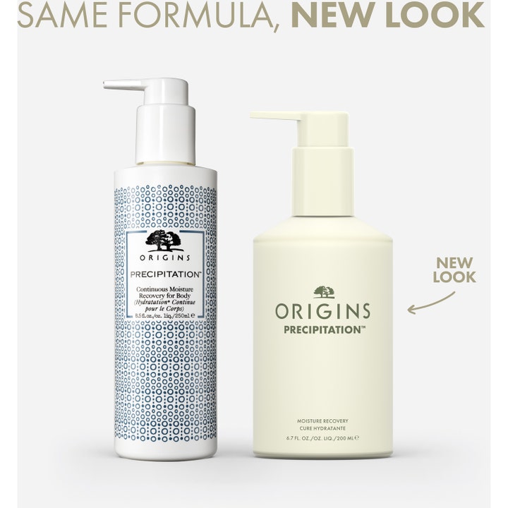 Origins Precipitation fuktgivande lotion 200 ml i ny stilren beige pumpflaska som ersätter den gamla designen
