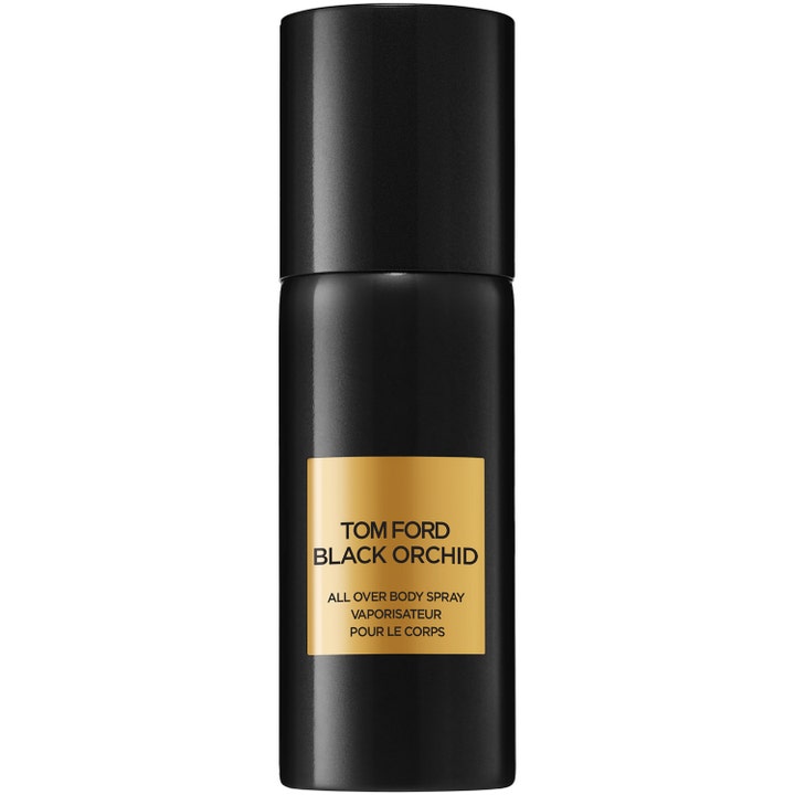 Tom Ford Black Orchid All Over Body Spray 150 ml uppfriskande kroppsspray i matt svart flaska med guldetikett