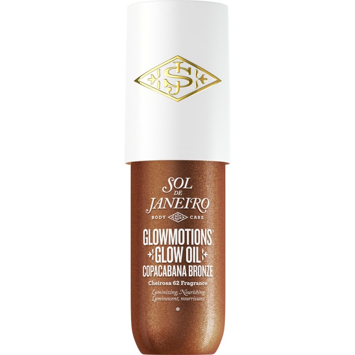 Sol de Janeiro Glowmotions Glow Oil Copacabana Bronze lystergivande kroppsolja som ger glow med skimrande bronsfinish.