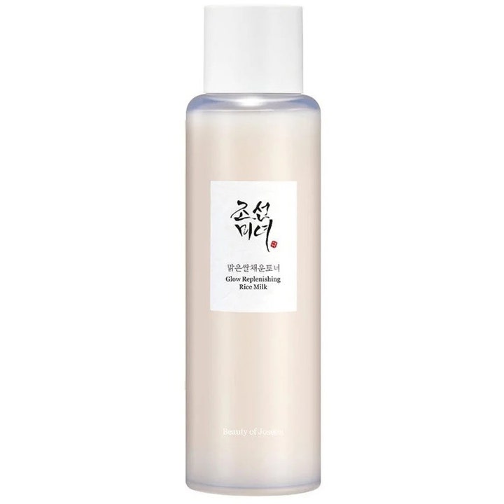Beauty of Joseon Glow Replenishing Rice Milk 150 ml ansiktsmjölk för torr hud i frostad flaska med vitt lock