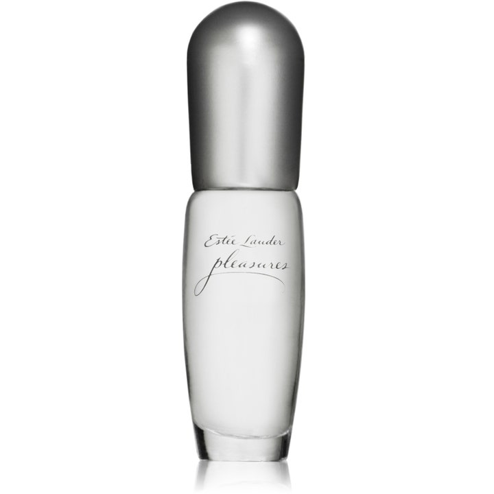 Estée Lauder Pleasures 30 ml eau de parfum ger en blommig känsla i en rundad glasflaska med matt silverlock