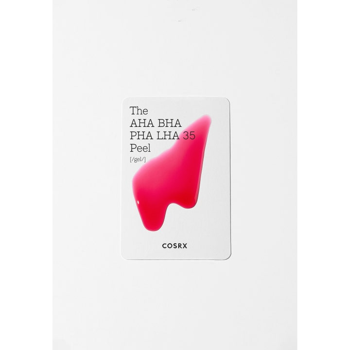 COSRX The AHA BHA PHA LHA 35 Peel 30 ml exfoliering med rosa gelstruktur för slät hud