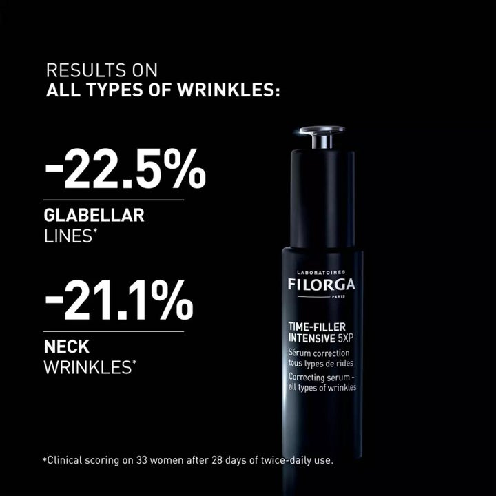 Filorga Anti-Wrinkle Set Time-Filler Intensive serum mot rynkor med kliniska resultat på mörka linjer