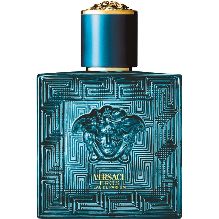 Versace Eros Pour Homme 50 ml versace eros intensiv herrparfym i mönstrad turkos glasflaska med guldlock