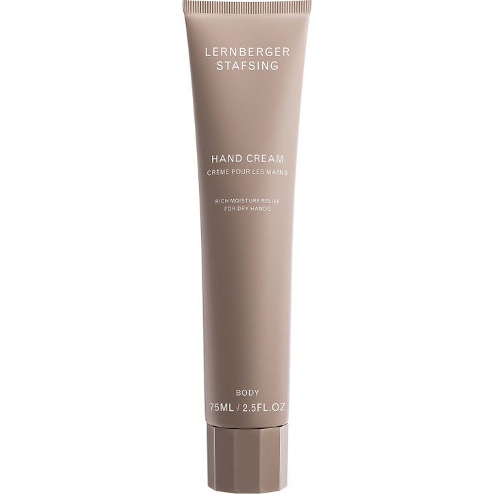 Lernberger Stafsing Hand Cream 75 ml näringsrik återfuktande handkräm i en stilren beige tub med fasetterad kork.