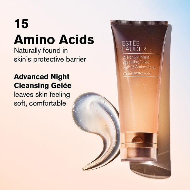 Estée Lauder Advanced Night Cleansing Gelee 100 ml ansiktsrengöring aminosyror i brun tub med klick av lätt gelé