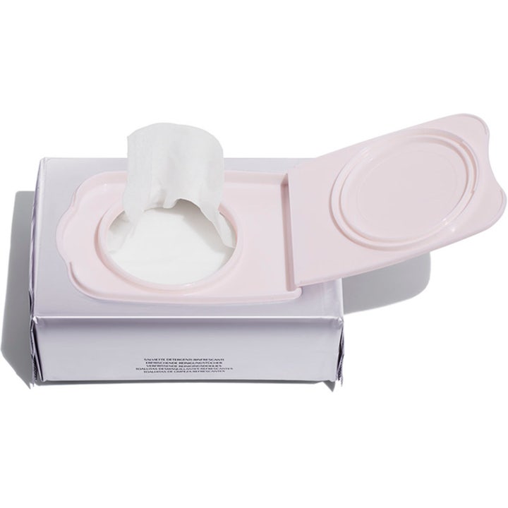 Shiseido Essential Line Refreshing Cleansing Sheets 30 st rengöringsservetter ansikte i ljusrosa förpackning