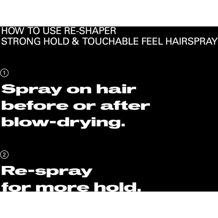 Reshaper Strong Hold & Touchable Feel Hairspray