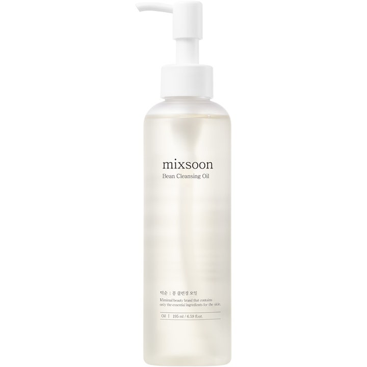 mixsoon Bean Cleansing Oil 195 ml djuprengörande oljebaserad rengöring i frostad flaska med vit pump