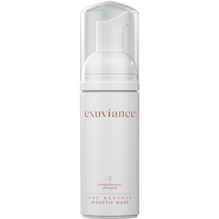Exuviance Age Reverse Bioactiv Wash 125 ml antiaging ansiktstvätt för bioaktiv cellförnyelse i vit pumpflaska