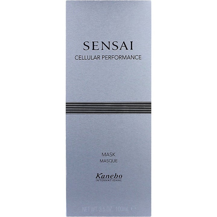 Sensai Cellular Performance Mask 100 ml återfuktande ansiktsmask med niacinamid i en silvergrå ytterförpackning
