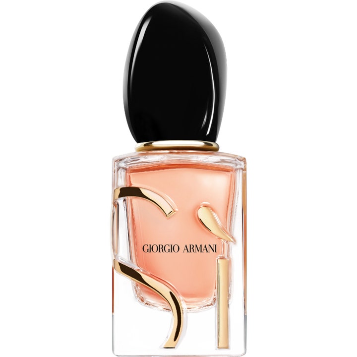 Giorgio Armani Si Intense 30ml parfym i glasflaska med guldfärgad logotyp och glansigt svart lock