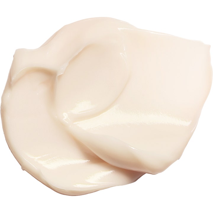Clarins Multi-Active Jour 50 ml lystergivande dagkräm med niacinamide har en mjuk och krämig ljusrosa textur.