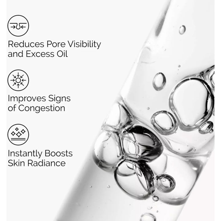 The Ordinary Niacinamide 10% + Zinc 1% 60 ml serum med bubblig textur som minskar synliga porer och ger lyster.